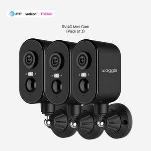 RV 4G Mini Camera — Black / Pack of 3