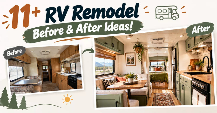 11+ RV Remodel Before & After Ideas That Transform Your Camper