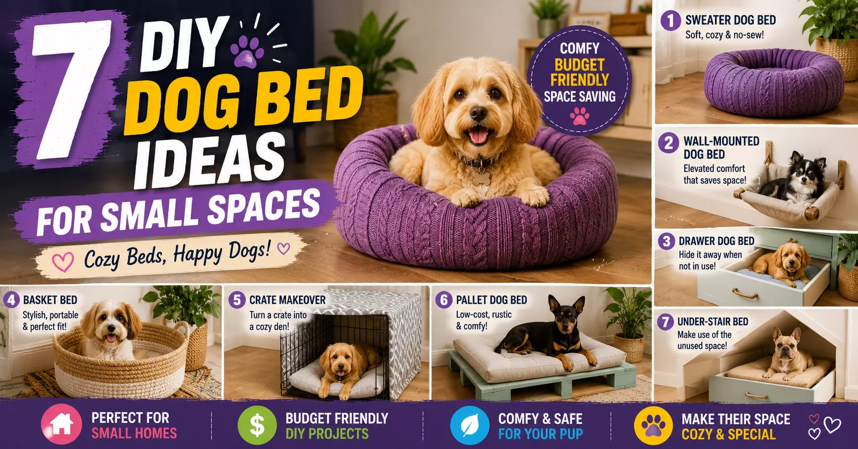 7 DIY Dog Bed Ideas for Small Spaces & RV Living – Waggle