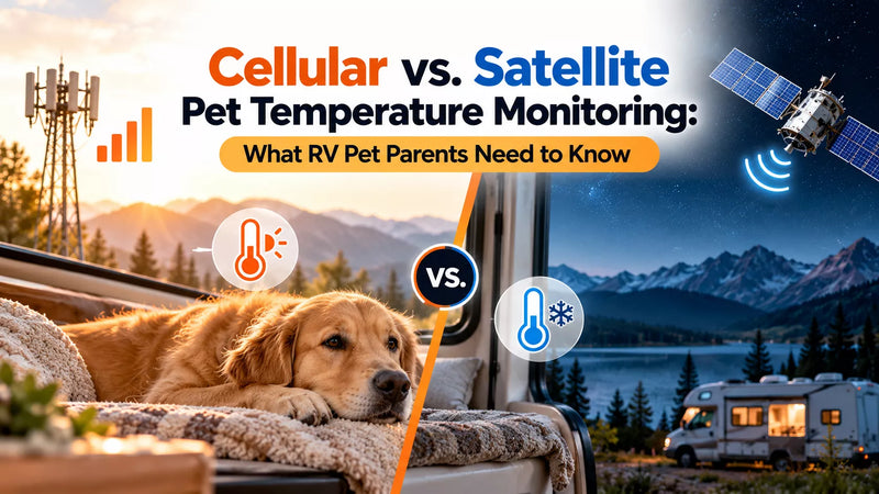 Cellular vs satellite pet temperature monitoring 