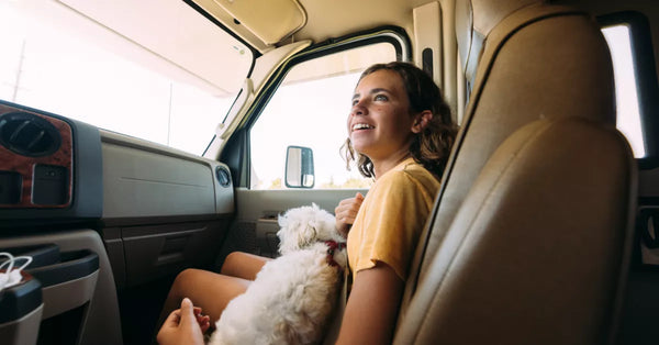Pet mom on the road in RV