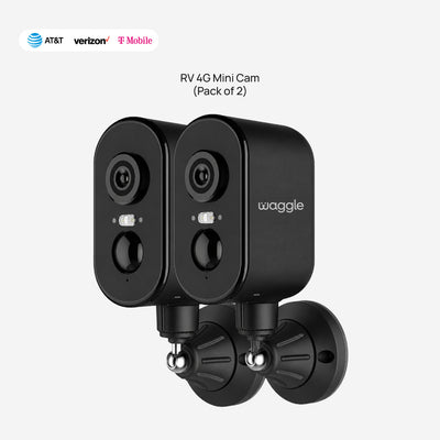 RV 4G Mini Cam Black - Pack 2