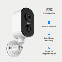 Waggle RV 4G Mini Camera, a compact pet camera with dual lenses for mobile monitoring of pets or home security.